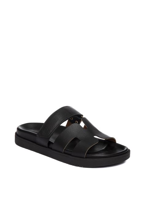 Black paris sandal VINCENT VEGA | PARISVIT-NERO